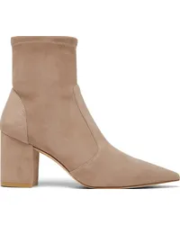 Stuart Weitzman Stuart 75 Block Stretch Bootie - Donna Stivali E Stivaletti Cashmere Cashmere