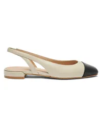 Stuart Weitzman Sleek Slingback - Donna Mocassini E Scarpe Basse Oat/black Oat