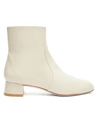 Stuart Weitzman Vivienne 35 Zip Bootie - Donna Stivali E Stivaletti Oat Oat