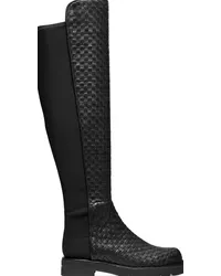 Stuart Weitzman 5050 Lift Woven Boot - Donna Stivali E Stivaletti Nero Nero