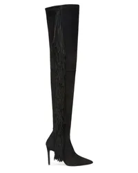 Stuart Weitzman Ultrastuart Fringe 100 Boot - Donna  Black Black