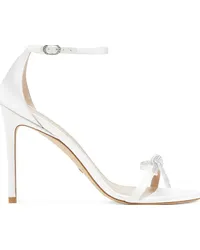 Stuart Weitzman Nudist Sw Bow 100 Sandal - Donna Sandali Bianco Bianco