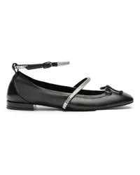 Stuart Weitzman Stefanie Ballet Flat - Donna Mocassini E Scarpe Basse Black/clear Black