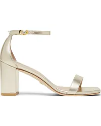 Stuart Weitzman Nudistcurve 75 Block Sandal - Donna Sandali Oro Chiaro Oro