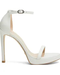 Stuart Weitzman Nudist Disco - Donna Sandali Bianco Bianco