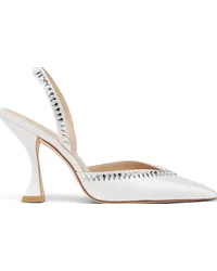 Stuart Weitzman Gemcut Xcurve 100 Slingback Pump - Donna  Bianco Bianco