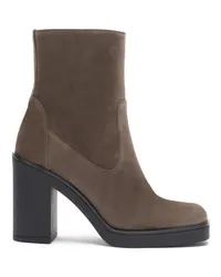 Stuart Weitzman Bethenny 80 Zip Bootie - Donna Stivali E Stivaletti Charcoal Charcoal