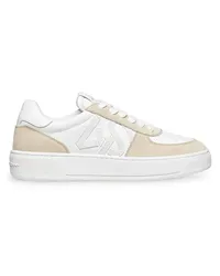 Stuart Weitzman Sw Courtside Monogram Sneaker - Donna  White/light Beige White