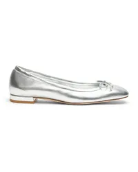 Stuart Weitzman Bria Ballet Flat - Donna Mocassini E Scarpe Basse Silver Silver