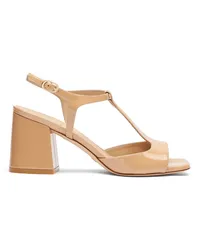 Stuart Weitzman Flareblock T-strap Sandal - Donna Sandali Adobe Adobe