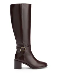 Stuart Weitzman Esme Belted Zip Boot - Donna Stivali E Stivaletti Dark Brown Dark