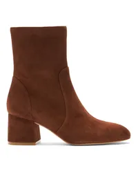 Stuart Weitzman Flareblock 60 Zip Bootie - Donna Stivali E Stivaletti Deep Coffee Deep