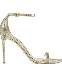 Stuart Weitzman Nudistcurve 100 Sandal - Donna Sandali Platino Platino