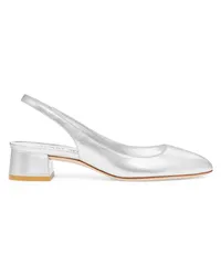 Stuart Weitzman Vivienne 35 Slingback - Donna Décolleté E Slingback Silver Silver