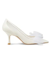 Stuart Weitzman Blushing Bow 75 Pump - Donna Décolleté Cream/white Cream