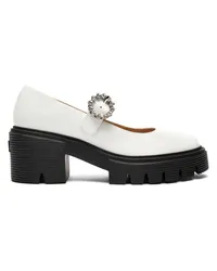 Stuart Weitzman Soho Gem Mary Jane - Donna  White White