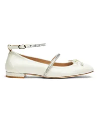 Stuart Weitzman Stefanie Ballet Flat - Donna Mocassini E Scarpe Basse Cream/clear Cream