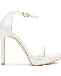 Stuart Weitzman Nudist Disco - Donna Sandali Bianco Bianco