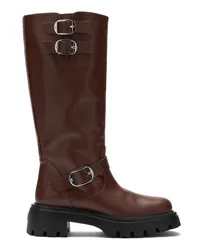 Stuart Weitzman Emerson Moto Boot - Donna Stivali E Stivaletti Hazelnut Hazelnut