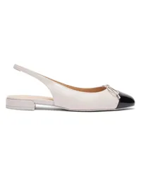 Stuart Weitzman Sleek Bow Slingback Flat - Donna Mocassini E Scarpe Basse Glaze/black Glaze