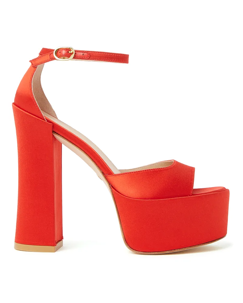 Stuart Weitzman Skyhigh 145 Platform Sandal - Donna  Rosso Rossetto Rosso