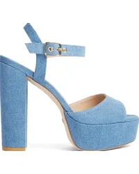 Stuart Weitzman Ryder 95 Platform Sandal - Donna Sandali Blu Effetto Délavé Blu