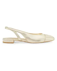 Stuart Weitzman Crystal Slingback - Donna Mocassini E Scarpe Basse Light Gold Light