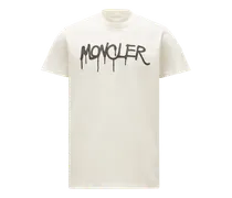 T-shirt logata, Uomo, Bianco, Taglia: M