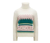Maglione in lana logato, Donna, Multicolor, Taglia: M