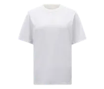 T-shirt logata, Donna, Bianco, Taglia: M