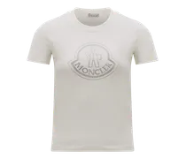 T-shirt con logo cristalli, Donna, Bianco, Taglia: XL