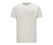 T-shirt con monogramma, Uomo, Bianco, Taglia: S