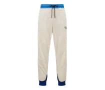 Pantaloni sportivi in pile, Uomo, Bianco, Taglia: XL