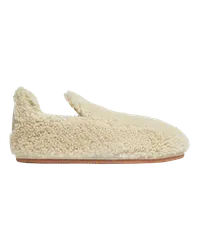 Moncler Scarpe basse Snug in shearling, Donna, Bianco, Taglia Bianco