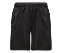 Shorts da bagno logati, Uomo, Nero, Taglia: XL