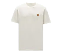 T-shirt logata, Uomo, Bianco, Taglia: XL