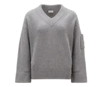 Maglione misto lana, Donna, Grigio, Taglia: XL