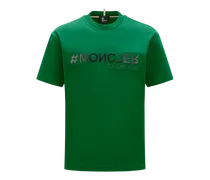 T-shirt logata, Uomo, Verde, Taglia: L