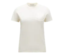 T-shirt con patch del logo, Donna, Bianco, Taglia: XL