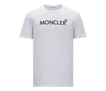 T-shirt con logo, Uomo, Bianco, Taglia: L