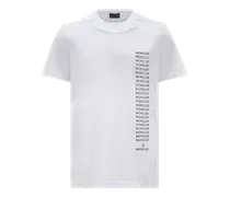 T-shirt logata, Uomo, Bianco, Taglia: XXL