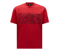 T-shirt logata, Uomo, Rosso, Taglia: M