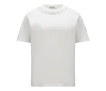 T-shirt con cristalli, Donna, Bianco, Taglia: M