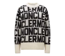 Maglione in lana logato, Donna, Multicolor, Taglia: L