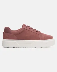 Timberland Sneaker Bassa Stringata Laurel Court da Donna in Camoscio rosso, Donna, rosso, Taglia: 37 