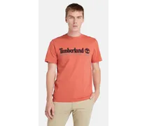 T-shirt A Maniche Corte Con Logo Da Uomo In Arancione Arancione