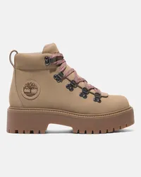 Timberland Scarpa Hiker Stringata con Plateau Stone Street da Donna in beige, Donna, beige, Taglia: 37.5 