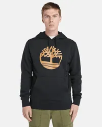 Timberland Felpa con Cappuccio e Logo ad Albero Kennebec River da Uomo in colore nero, Uomo, colore nero, Taglia Colore