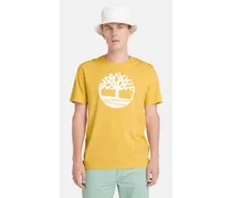 T-shirt con Logo ad Albero Kennebec River da Uomo in giallo, Uomo, giallo, Taglia