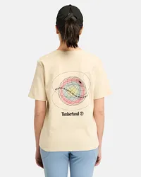 Timberland T-shirt con Grafica sul Retro TimberFRESH da Donna in beige, Donna, beige, Taglia: M 